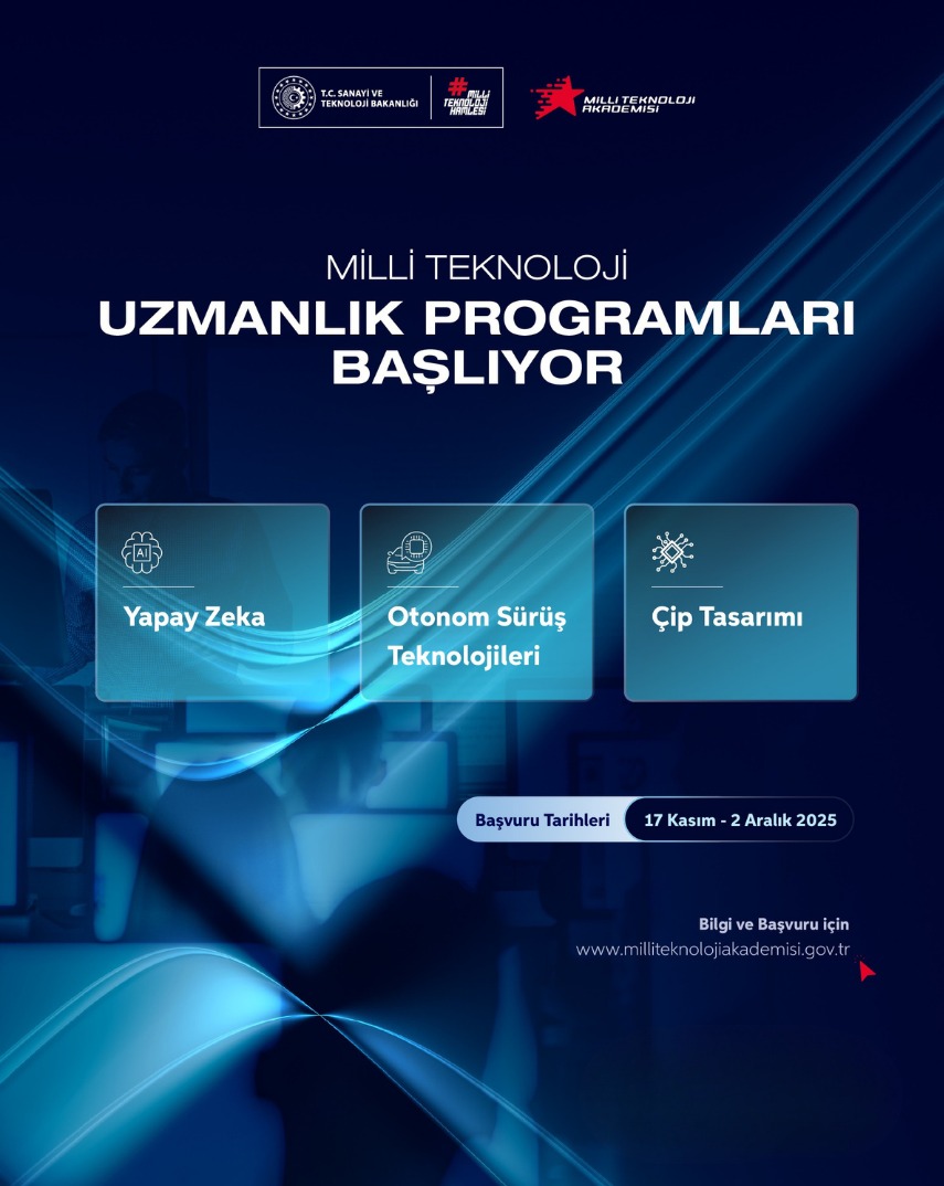 Milli Teknoloji Uzmanlık Programları Başladı: Yapay Zeka, Otonom Sürüş Teknolojileri ve Çip Tasarımı Alanlarında Büyük Fırsat