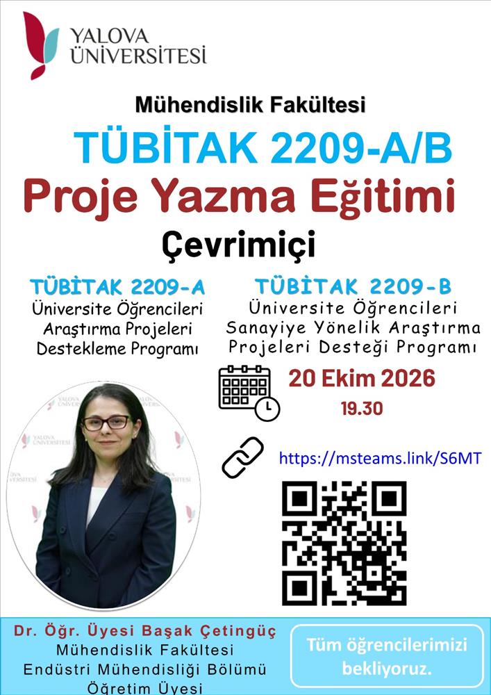 TÜBİTAK 2209-A ve 2209-B Proje Yazma Eğitimi Gerçekleştirildi