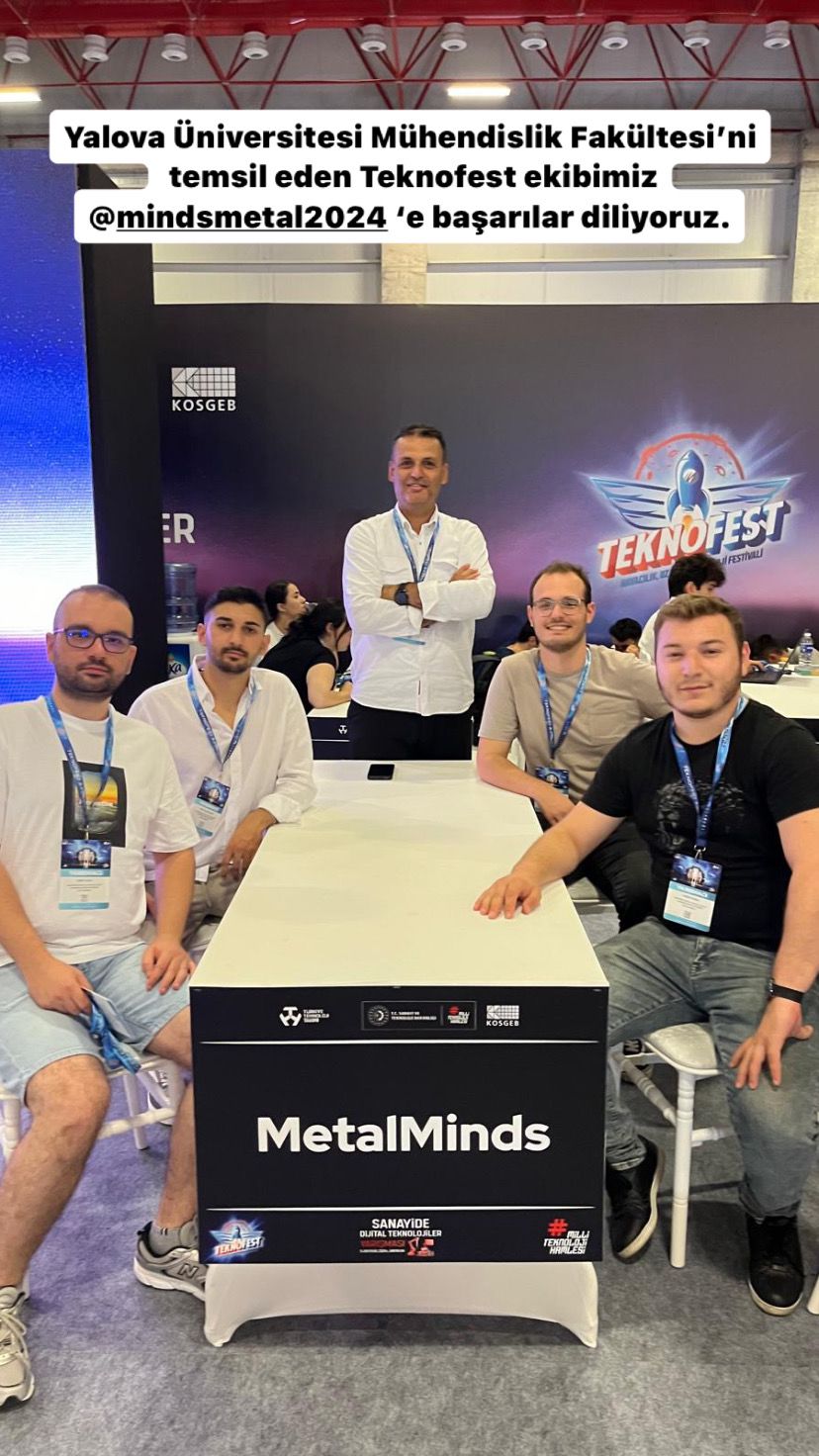 TEKNOFEST Takımımız "MetalMinds", Sanayide Dijital Teknolojiler Yarışması İleri Kategori'de Finalist Oldu. 