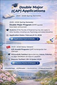 🎓✨ Applications for the 2025–2026 Spring Semester Double Major Program (DMP) are now open!