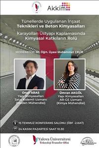 TEKNİK SEMİNER DUYURUSU - Akkim Yapı Kimyasalları – Tünel ve Üstyapı Uygulamaları